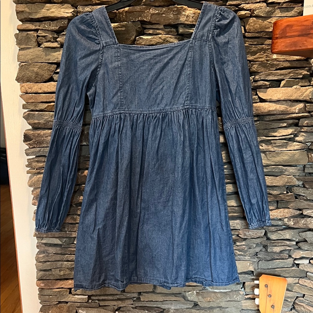 FabKids Long Sleeve Denim Dress